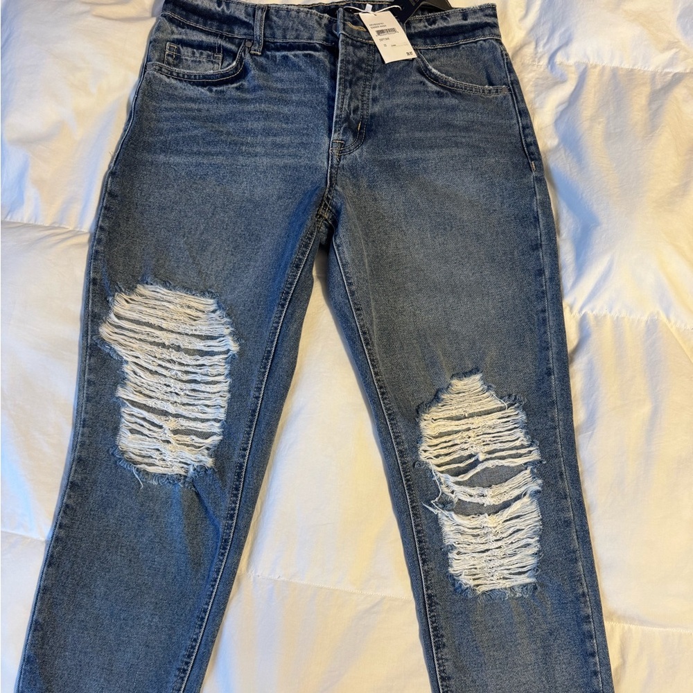 AFRM Distressed Skinny Jeans in Blue
